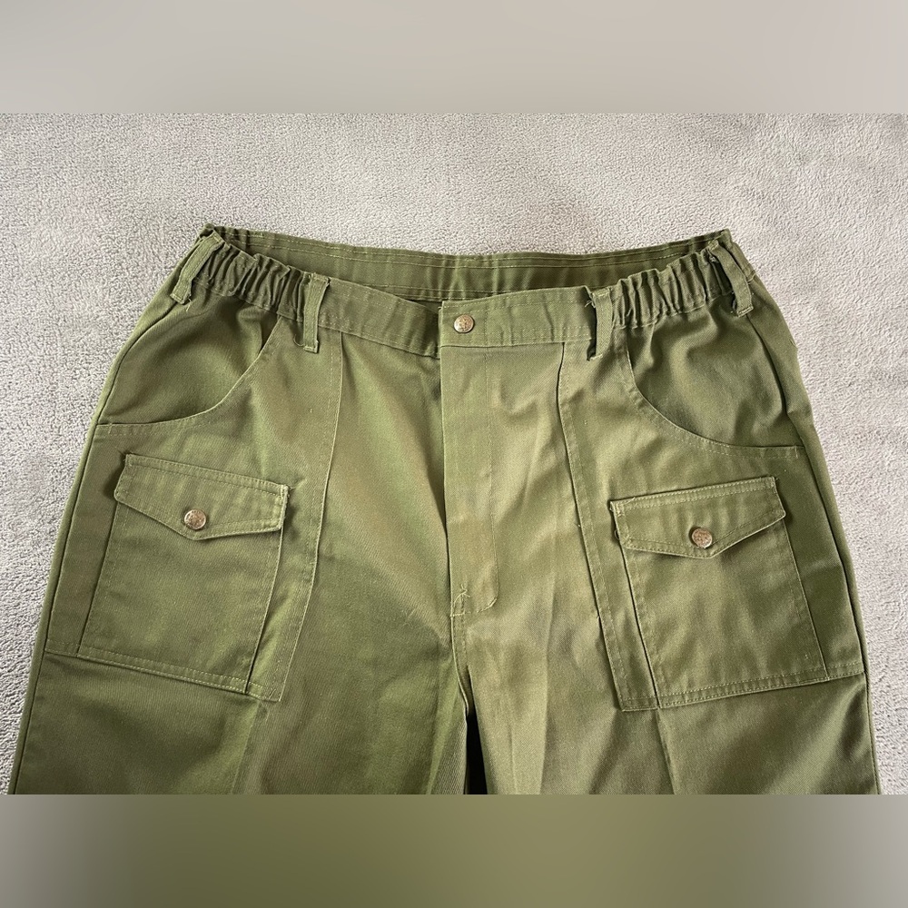Vintage Boy Scouts Of America Pants Mens 38 Green Official Uniform Fits 36/38x31